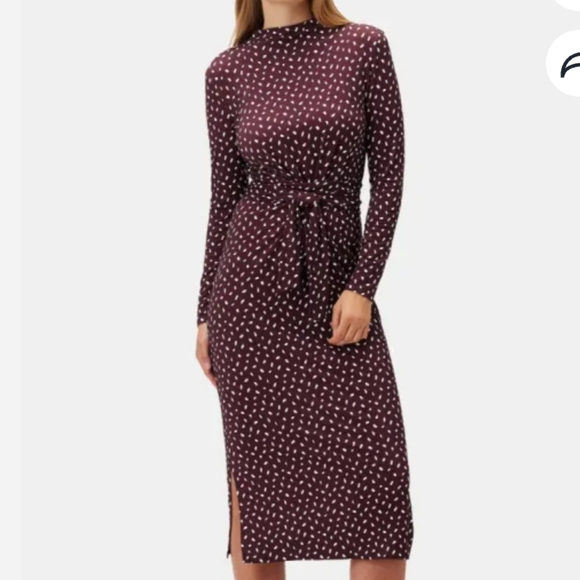 NWT Amour Vert Castile Navy and White Mia Dot Dress, Size XL - Picture 2 of 16